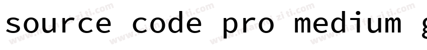 source code pro medium g9字体转换